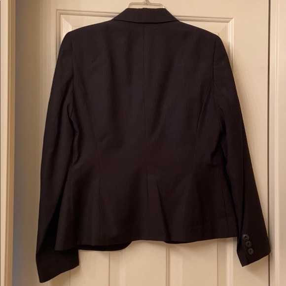 Nine West black pinstripe suit blazer pants size 8 - Picture 2 of 11